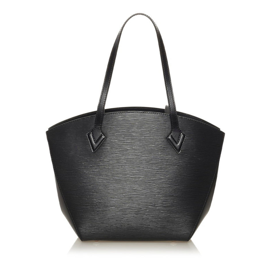 Louis Vuitton Epi Saint-Jacques Tote Bag Noir Black Leather Ladies Louis Vuitton