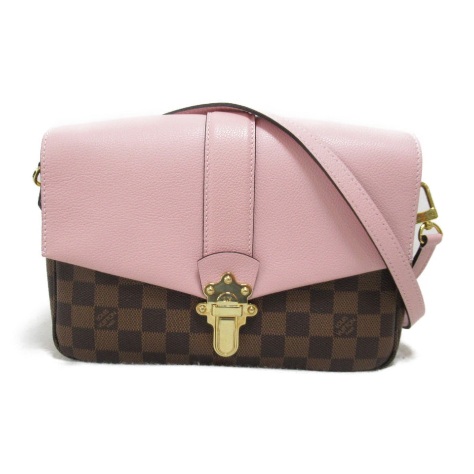 Louis Vuitton Clapton Shoulder Bag Pink Magnolia Damier PVC coated canvas