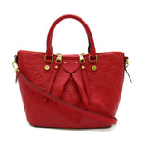 Louis Vuitton Mazarine PM Cerise Shoulder Bag Red Cerise Monogram empreinte Calfskin [cowhide]