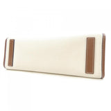 Burberry Brown White Handbag Tote Bag ( )