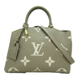 Louis Vuitton Petit Palais PM handbag Beige Turtle claim Monogram empreinte leather