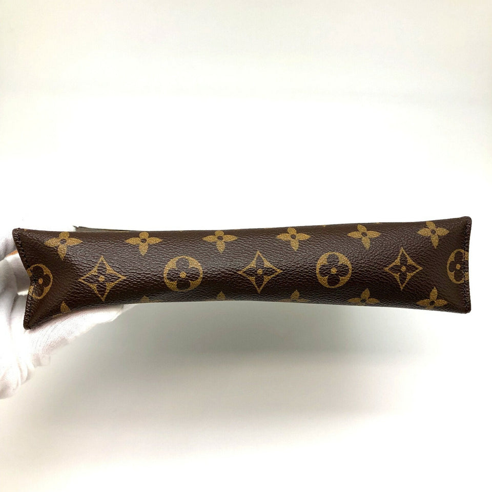 Louis Vuitton Posh Toilette 26 Brown Gold Hardware Pouch Monogram Women's Second Bag