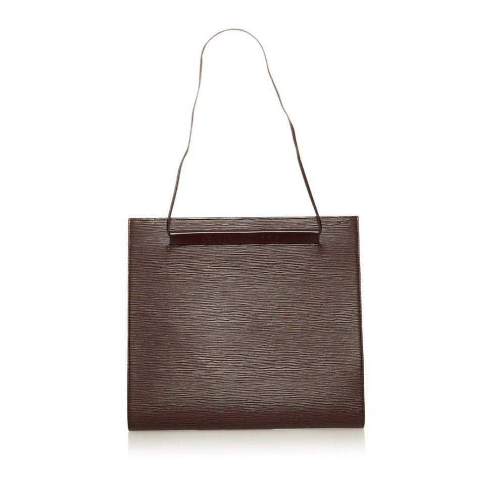 Louis Vuitton Epi Saint-Tropez Handbag Shoulder Bag M5246D Mocha Brown Leather Women's Louis Vuitton