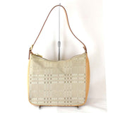Burberry Brown Canvas Leather Shoulder Bag ( )