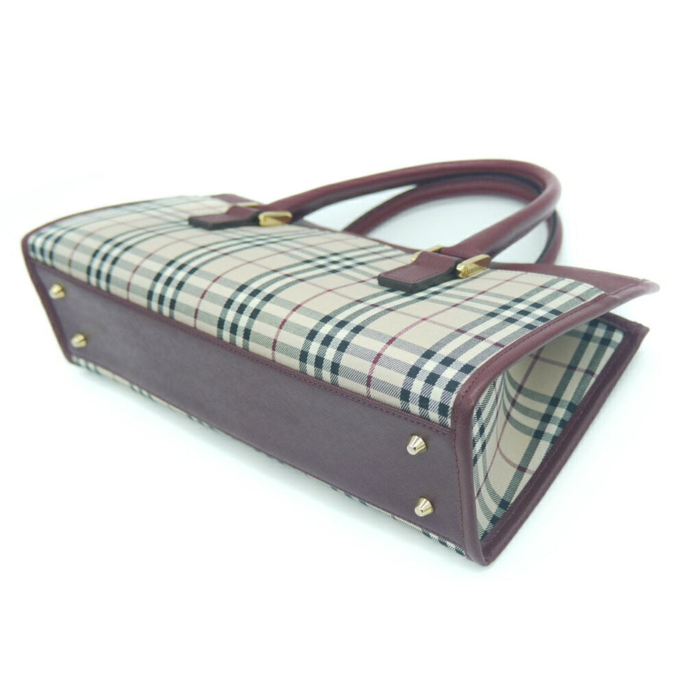 Burberry Canvas Leather Handbag ( )