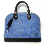 Louis Vuitton Alma PM Blue Handbag Women's Epi