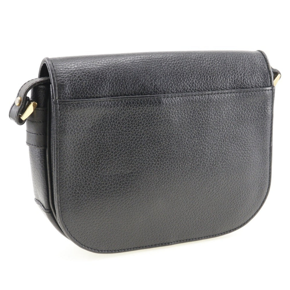 Burberry Black Leather Shoulder Bag ( )