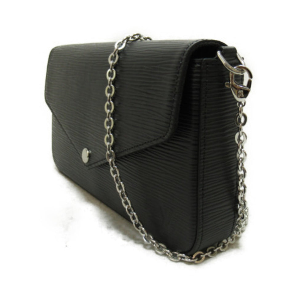 Louis Vuitton Pochette Felice Black Black Epi leather Clutch