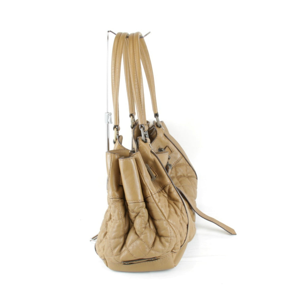 Burberry Brown Leather Tote Bag ( )