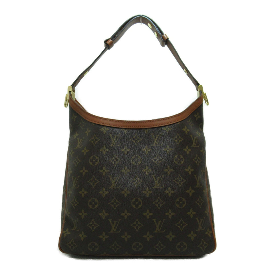 Louis Vuitton Hobo Dauphine MM Shoulder Bag Brown Black Monogram Reverse PVC coated canvas