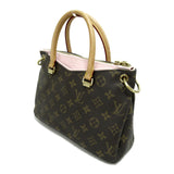 Louis Vuitton Palas BB 2way Shoulder Bag Brown Rose poodle Monogram PVC coated canvas