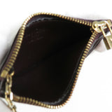 Louis Vuitton coin case key monogram verni pochette cre patent leather amaranto gold unisex Clutch