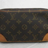Louis Vuitton Bag Monogram Marly Dragonne PM Brown x Canvas Clutch Second Men's