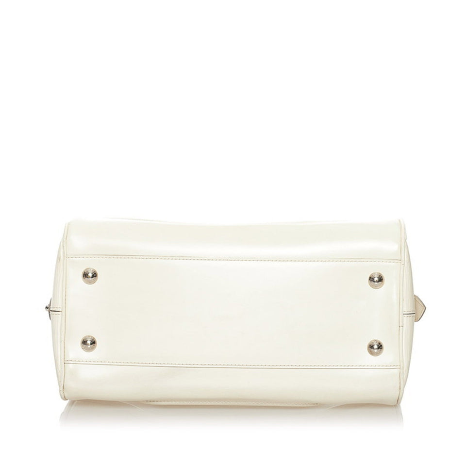 Louis Vuitton Epi Montaigne PM Handbag M5932J White Leather Ladies Louis Vuitton