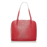 Louis Vuitton Epi Lussac Shoulder Bag Castilian Red Leather Ladies Louis Vuitton