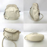 Burberry Blue Label Ivory White Leather Pochette Shoulder Bag ( )