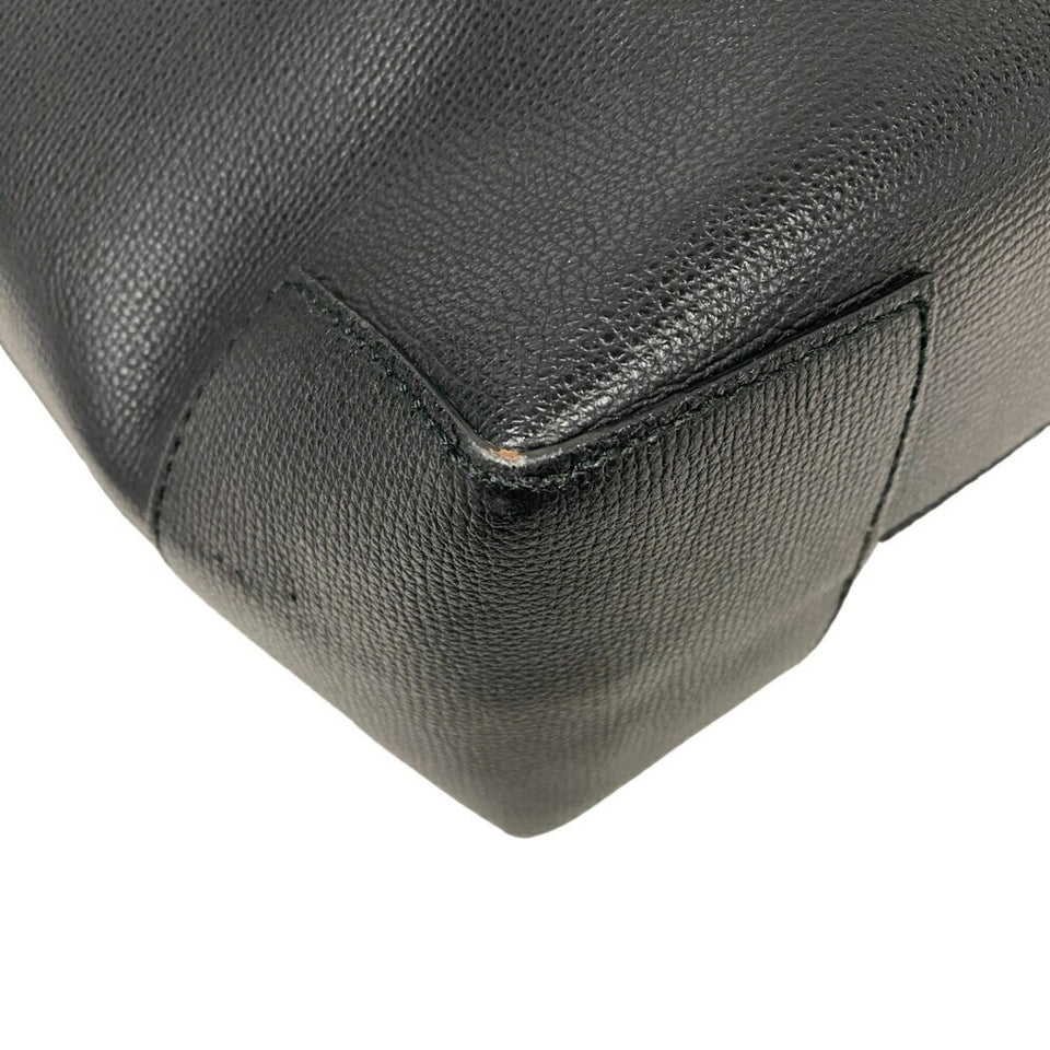Burberry Black Brown Pvc Leather Tote Bag ( )