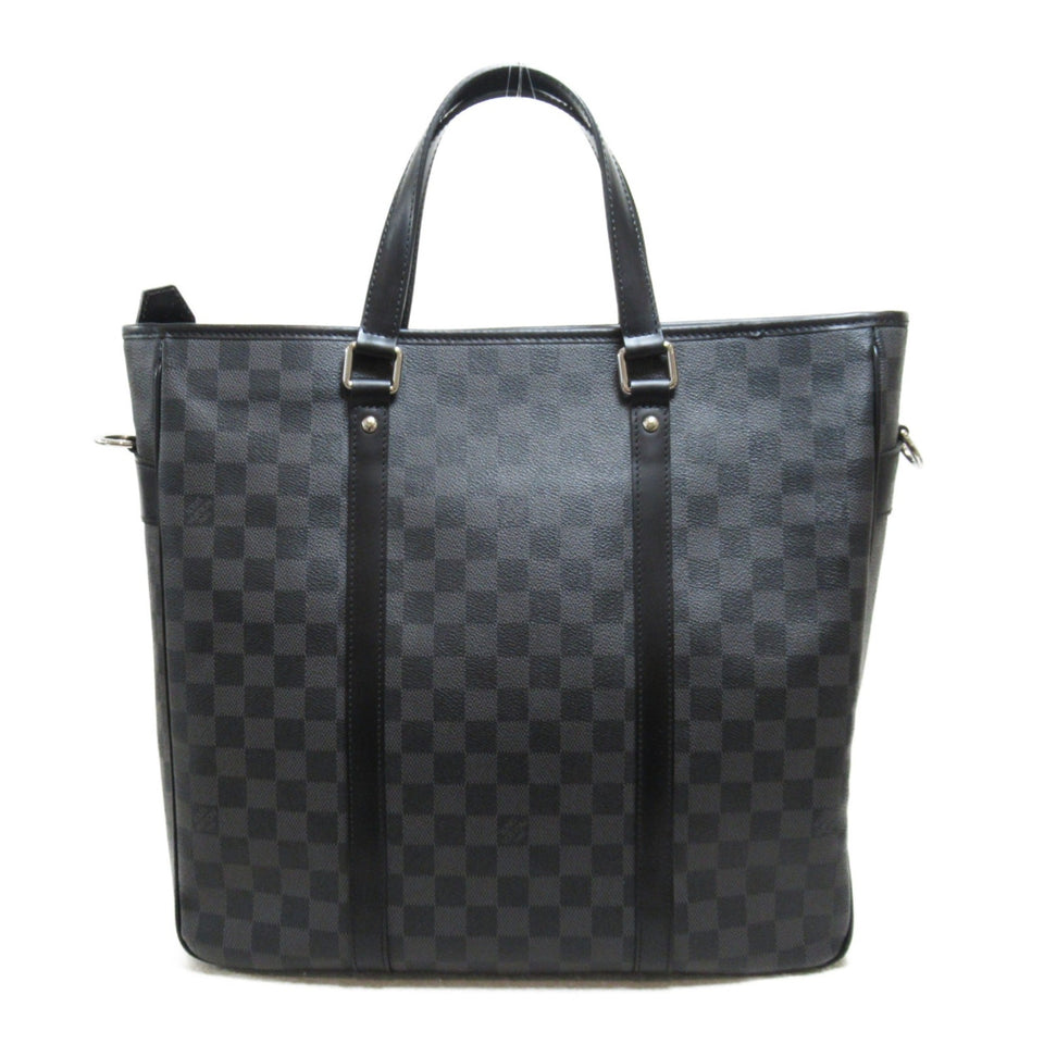 Louis Vuitton Tadao PM business bag Tote Bag Gray Damier graphite PVC coated canvas