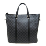 Louis Vuitton Tadao PM business bag Tote Bag Gray Damier graphite PVC coated canvas
