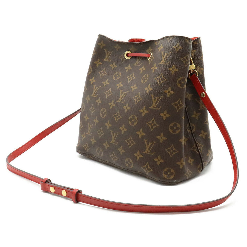 Louis Vuitton Monogram Neonoe Shoulder Bag Type Coquelicot Red