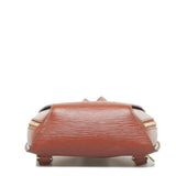 Louis Vuitton Epi Mabillon Backpack Kenya Brown Leather Women's