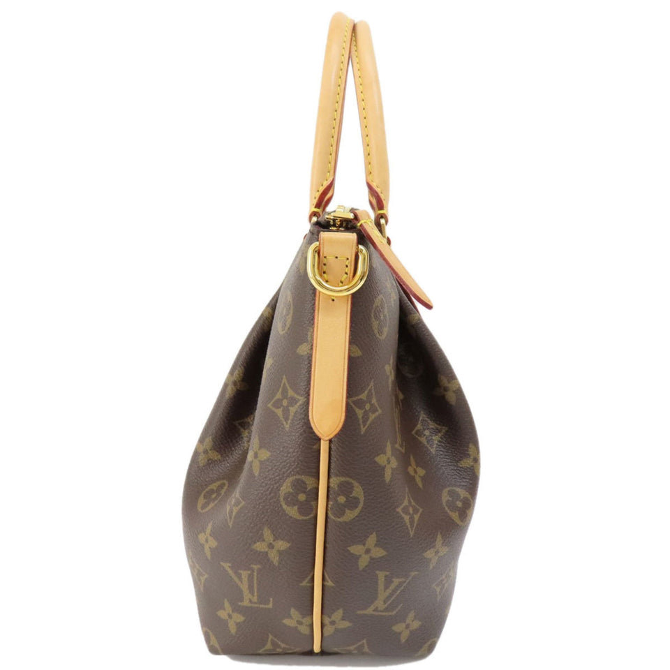 Louis Vuitton Turen PM Monogram Handbag Canvas Women's