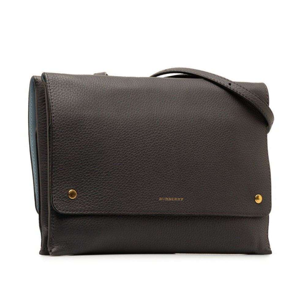 Burberry Black Leather Shoulder Bag ( )