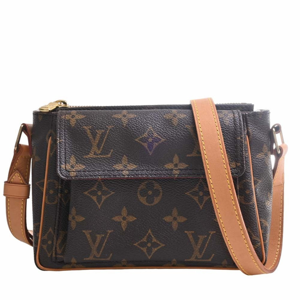 Louis Vuitton Monogram Vivacite PM Shoulder Bag Brown Women's