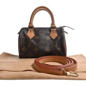 Louis Vuitton Monogram Handbag Brown Women's