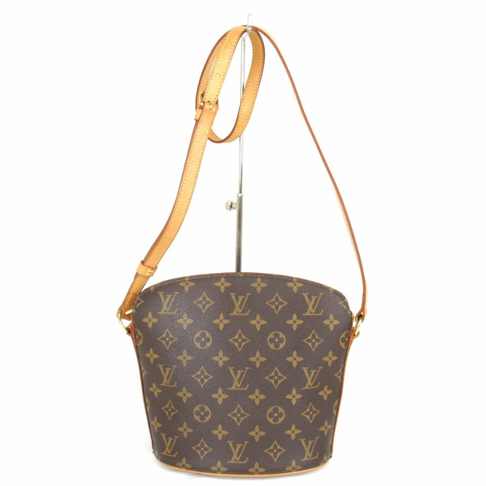 Louis Vuitton Drouot Shoulder Bag Monogram Canvas Women's