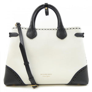 Burberry White Handbag ( )