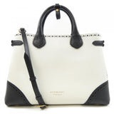 Burberry White Handbag ( )