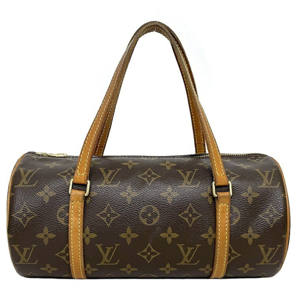 Louis Vuitton Boston Bag Papillon 26 Brown Monogram Canvas Leather Louis Vuitton Handbag Women's Nume