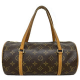 Louis Vuitton Boston Bag Papillon 26 Brown Monogram Canvas Leather Louis Vuitton Handbag Women's Nume