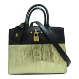 Louis Vuitton City Steamer PM 2wayShoulder Bag Gold Black leather