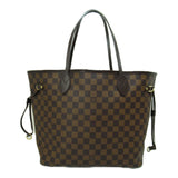 Louis Vuitton Neverfull MM Brown Ebene Damier PVC coated canvas Tote