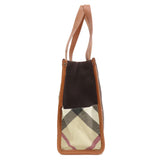 Burberry Dark Brown Canvas Tote Bag ( )