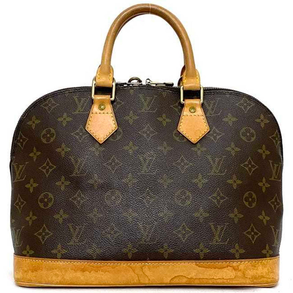 Louis Vuitton Handbag Alma PM Brown Beige Monogram Canvas Nume Ladies