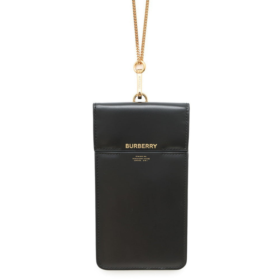 Burberry Black Leather Shoulder Bag ( )