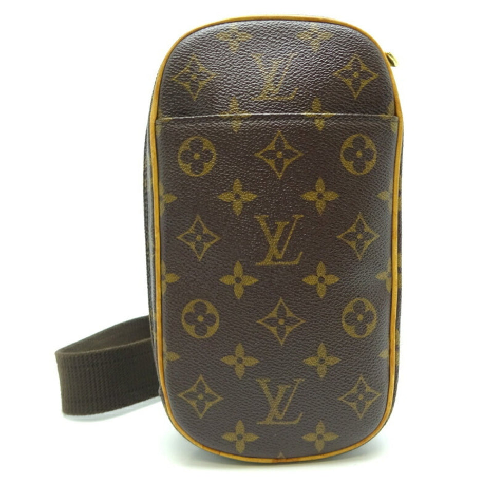 Louis Vuitton Pochette Ganju Women's/Men's Shoulder Bag [] Monogram Brown
