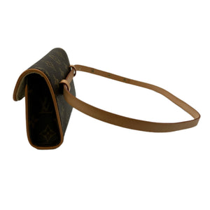 Louis Vuitton Monogram Pochette Florentine Body Bag Brown
