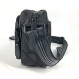 Burberry Black Gray Nylon Canvas Pochette Shoulder Bag ( )