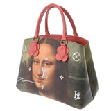 Louis Vuitton Montaigne MM Masters Collection Mona Lisa Pink Women's Leather Bag
