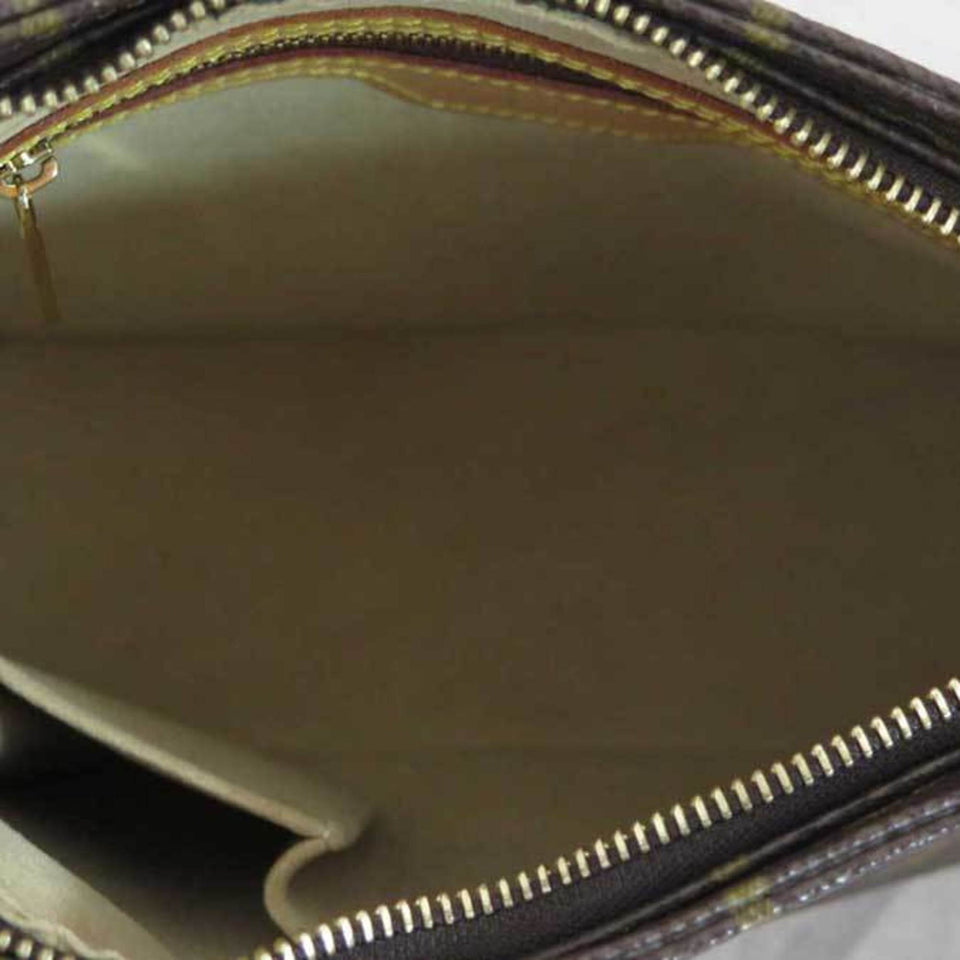 Louis Vuitton Bag Monogram Looping MM Black x Canvas Shoulder Handbag Ladies