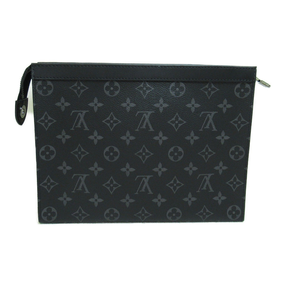 Louis Vuitton Pochette Voyage MM Black Monogram eclipse PVC coated canvas Clutch