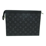Louis Vuitton Pochette Voyage MM Black Monogram eclipse PVC coated canvas Clutch