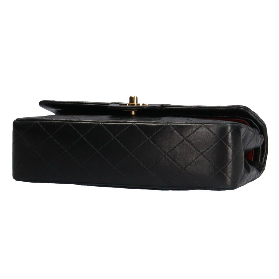 Chanel Black Lambskin Matelassé Chain Shoulder Bag – Bags Junction