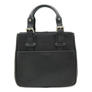 Burberry Black Leather Handbag Tote Bag ( )