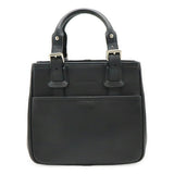 Burberry Black Leather Handbag Tote Bag ( )