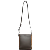 Burberry Brown Leather Suede Shoulder Bag ( )